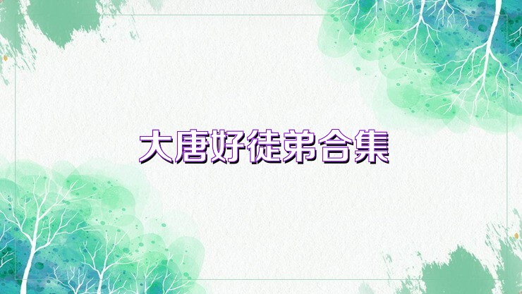 大唐好徒弟合集