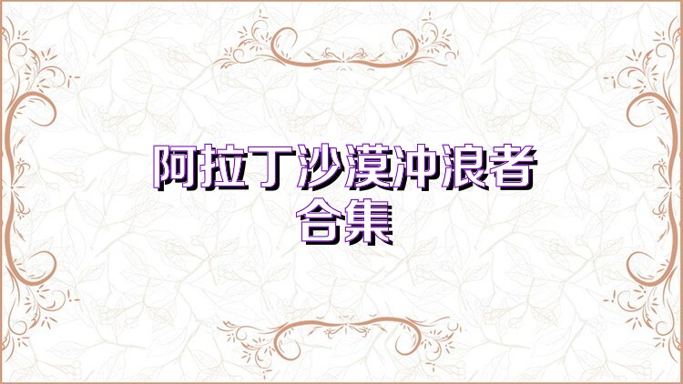 阿拉丁沙漠冲浪者合集