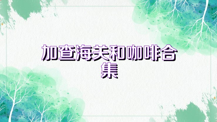 加查海关和咖啡合集