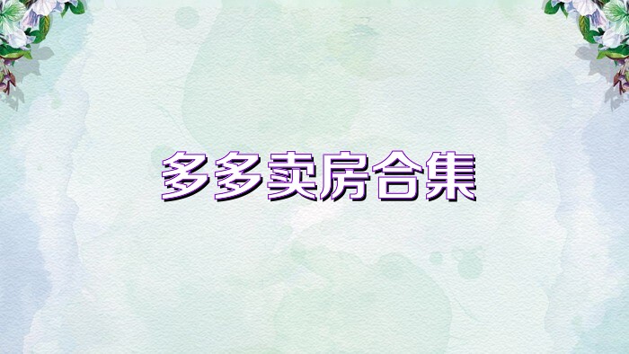多多卖房合集