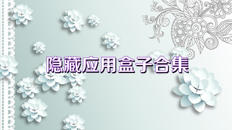 隐藏应用盒子合集
