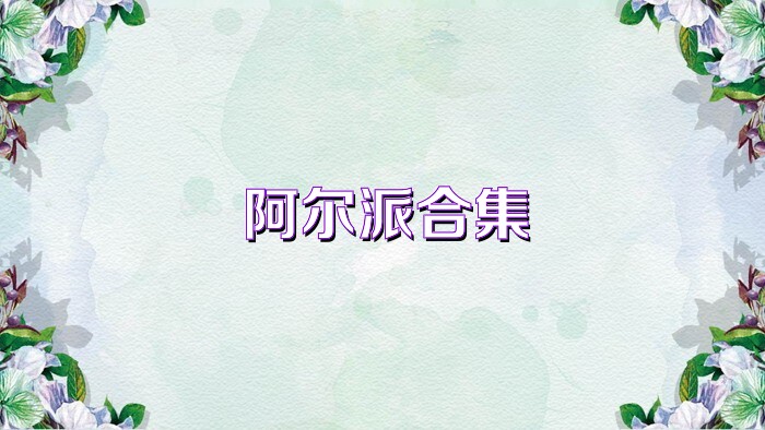 阿尔派合集