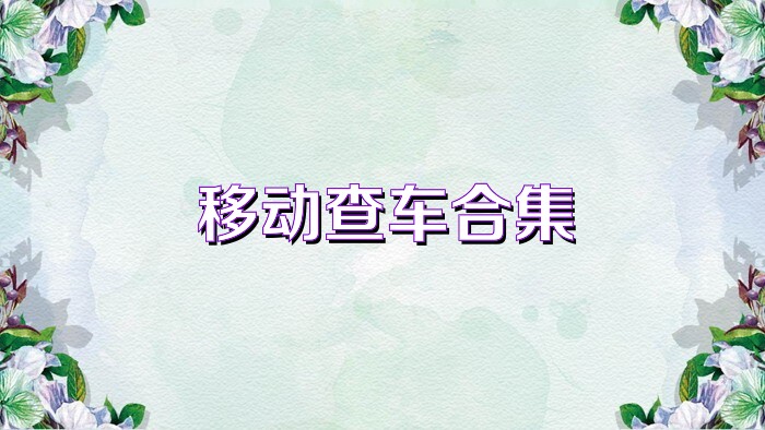 移动查车合集