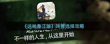 这就是江湖如何加入阵营