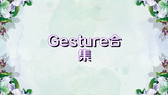 Gesture合集