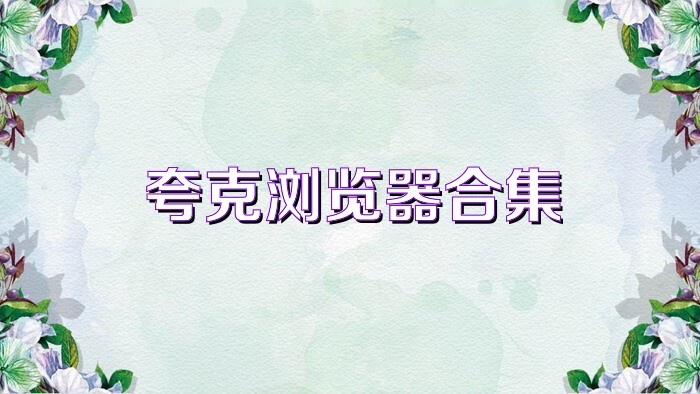 夸克浏览器合集