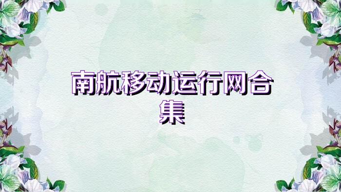 南航移动运行网合集