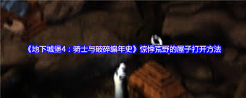 地下城堡4惊悸荒野小屋调查顺序是什么