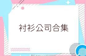 衬衫公司合集