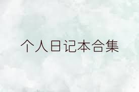 个人日记本合集