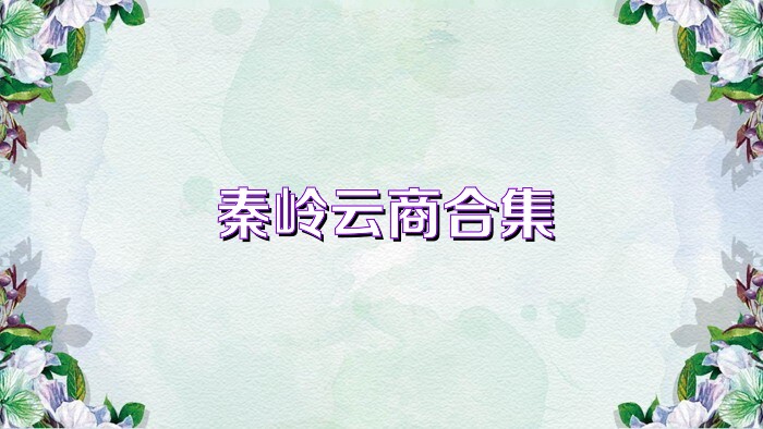 秦岭云商合集