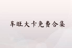 车旺大卡免费合集