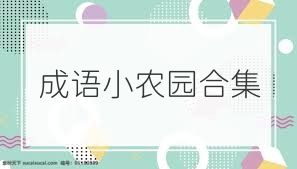 成语小农园合集