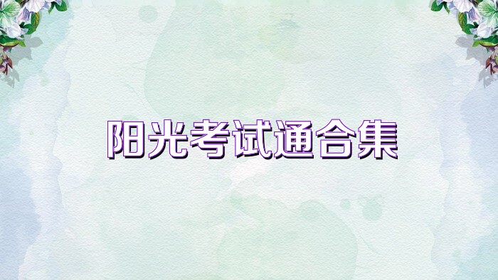 阳光考试通合集